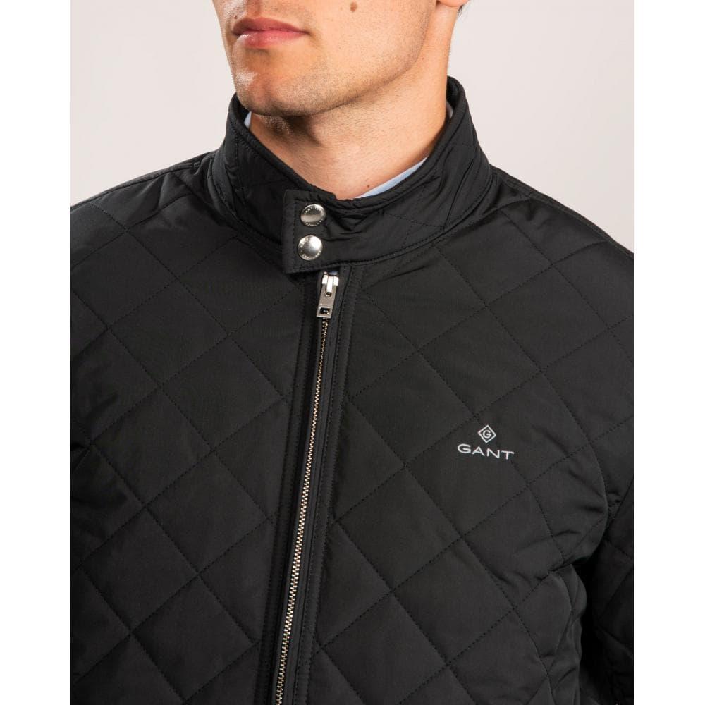 GANT D1. The Quilted Windcheater Jacket in Black for Men - Lyst