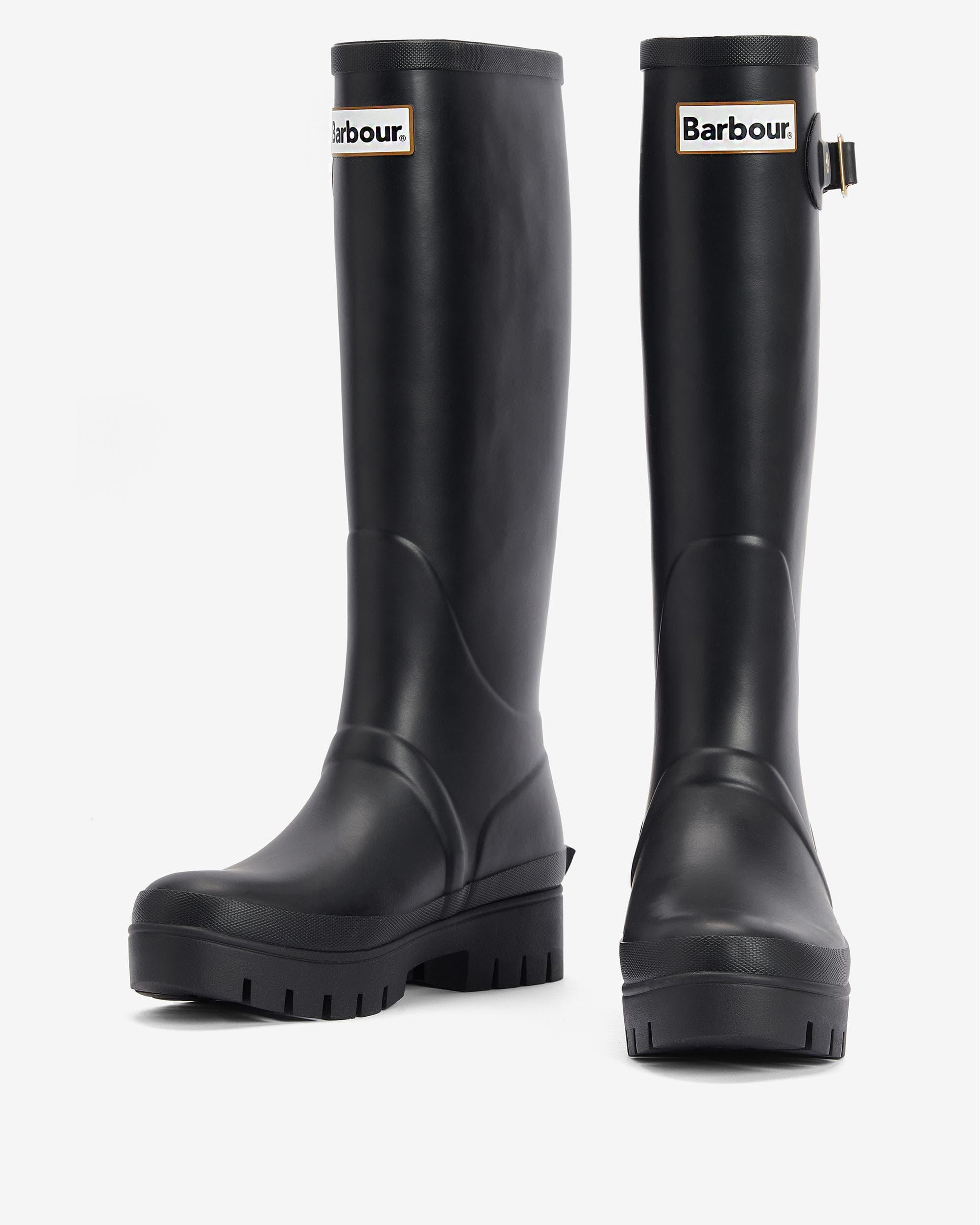 Barbour black wellies 2025