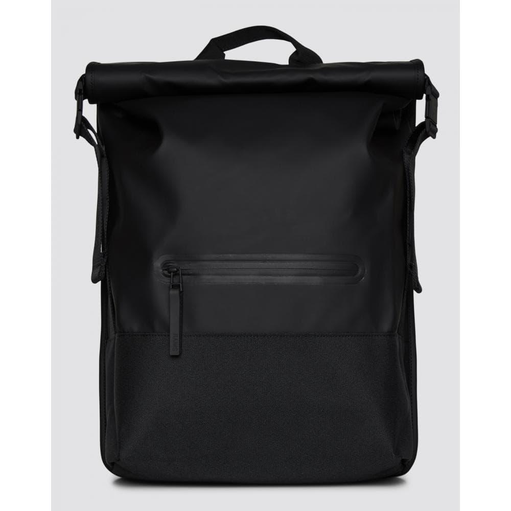 Rains Trail Rolltop Backpack in Black | Lyst