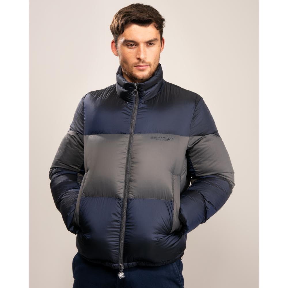 Armani Exchange Giacca Piumino Down Jacket in Blue for Men | Lyst Canada