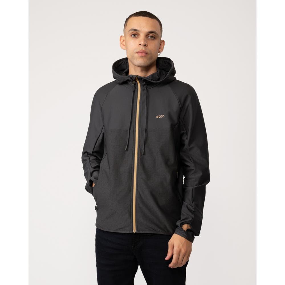 BOSS by HUGO BOSS Sicon 1 Active-stretch Zip-up Hoodie With Decorative ...