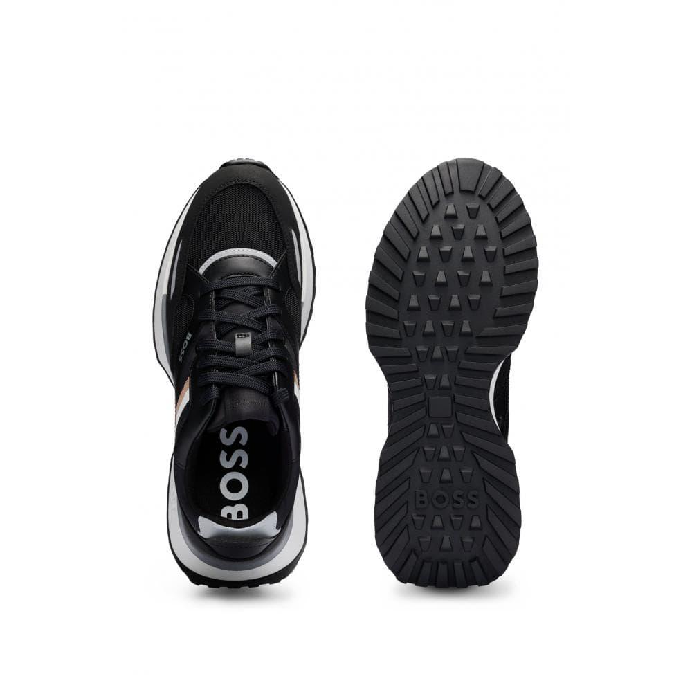 BOSS by HUGO BOSS Jonah Runner Mx Trainers in Black for Men | Lyst