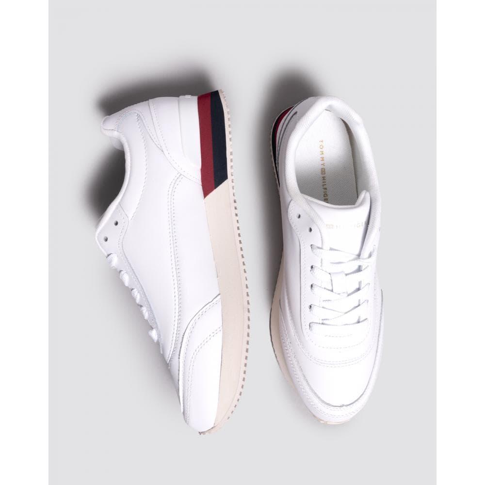 Tommy Hilfiger Lux Leather Sneakers in Blue Lyst Canada