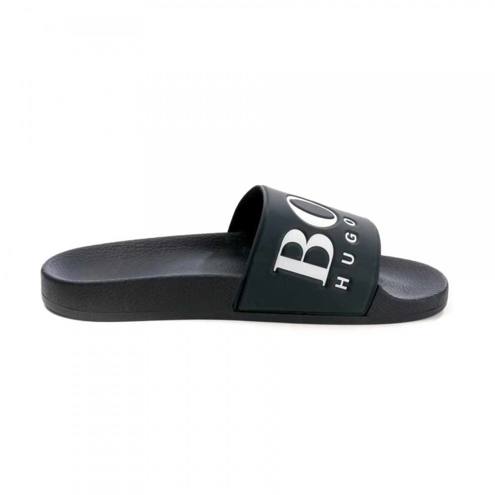 hugo boss sliders blue