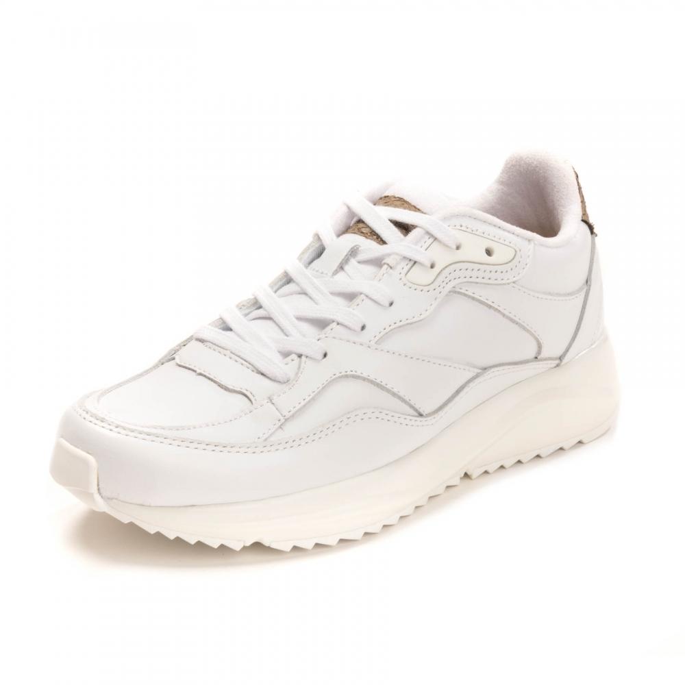 Woden Sophie Leather Sneakers in White | Lyst