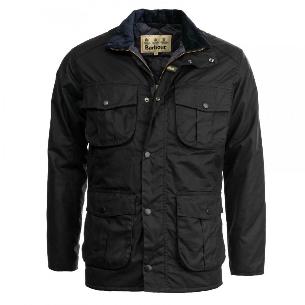 Barbour Cotton Winter Mens Utility Wax Jacket in Navy (Blue) for Men - Lyst