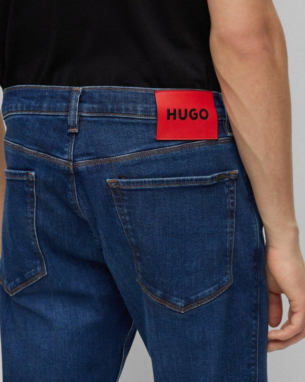 HUGO 708 Comfort Stretch Slim Fit Jeans in Blue for Men | Lyst