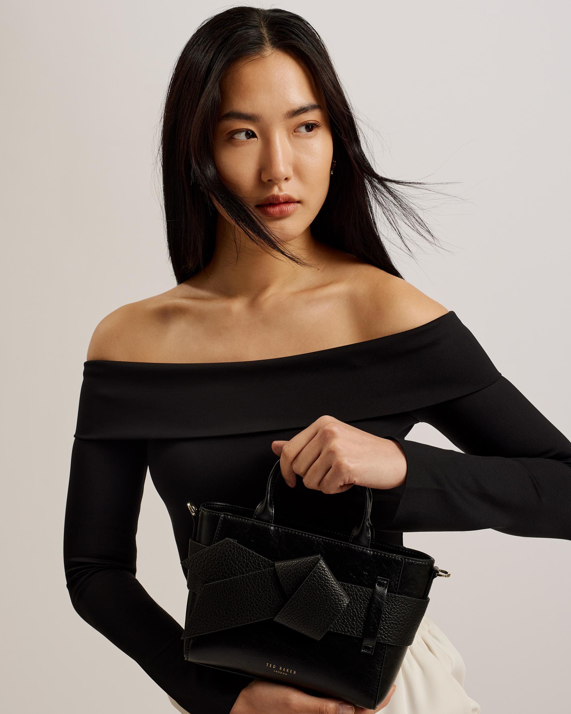 Ted Baker Jimisie Mini Knot Bow Bag in Black Lyst