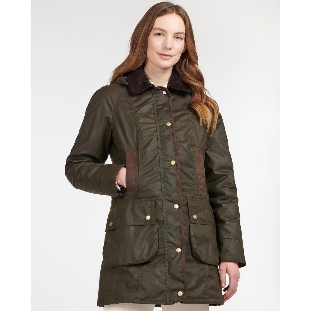 Barbour Bower Wax Jacket in Green | Lyst