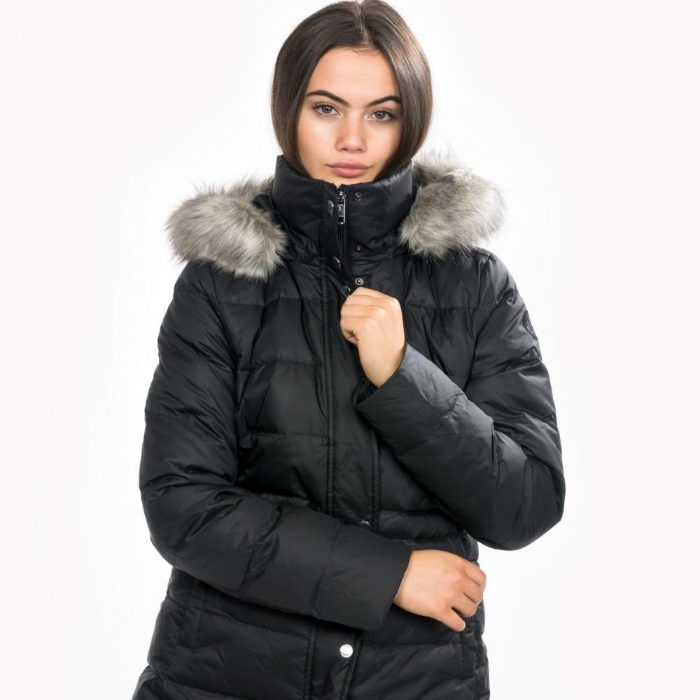 Tommy Hilfiger Womens New Tyra Down Jacket in Black - Lyst