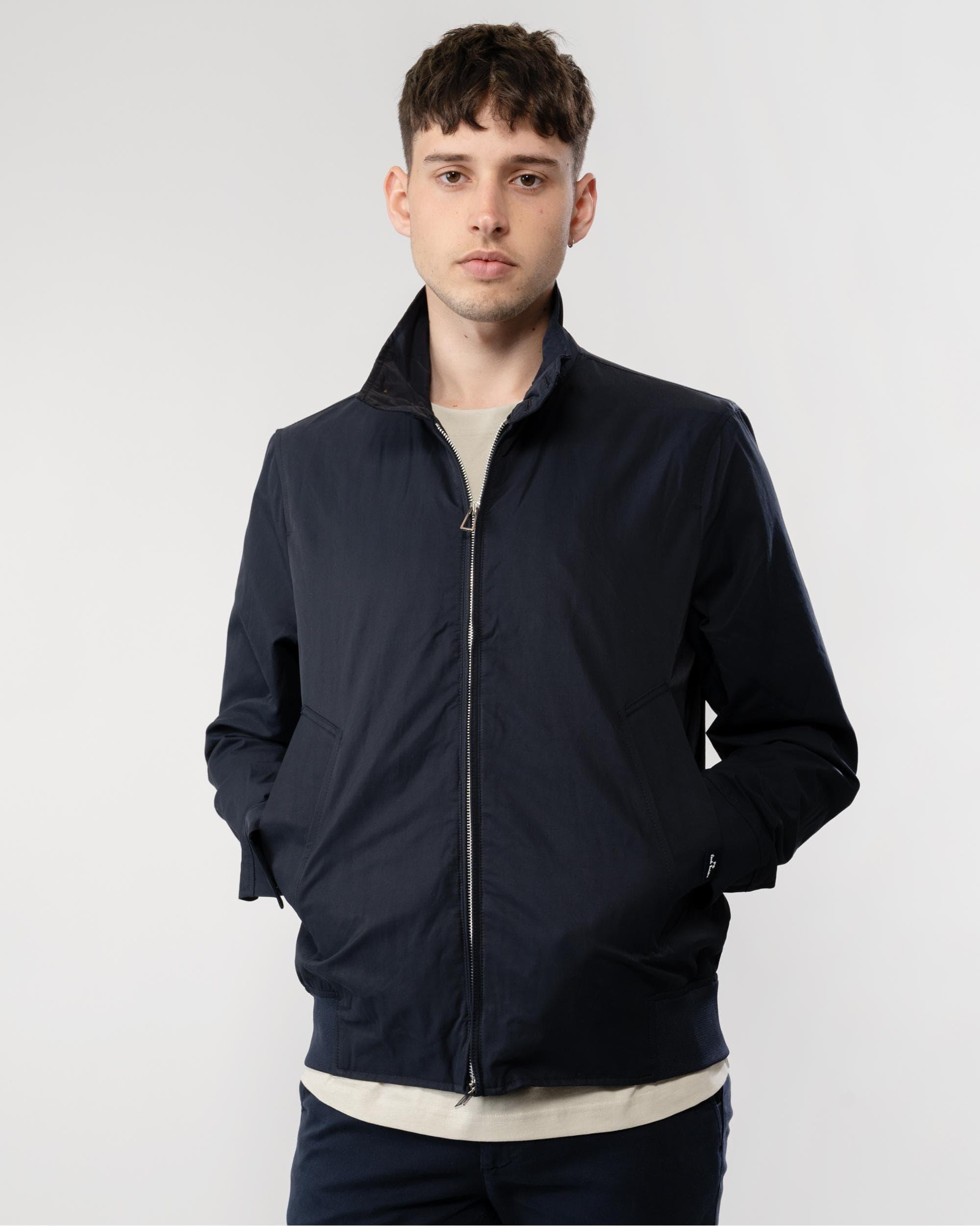 Paul Smith Ps Stand Collar Harrington Jacket in Blue for Men Lyst