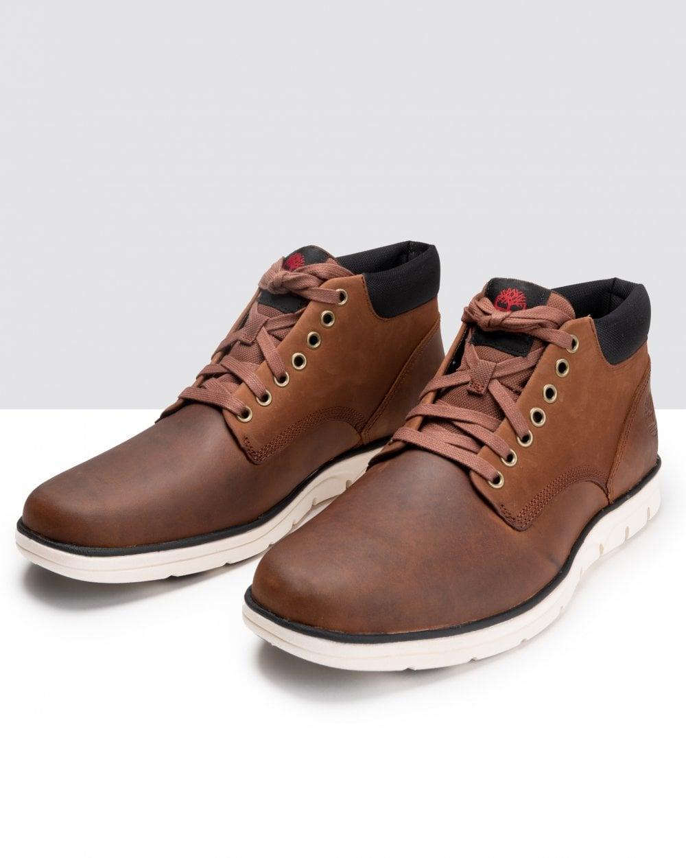 timberland bradstreet chukka red brown