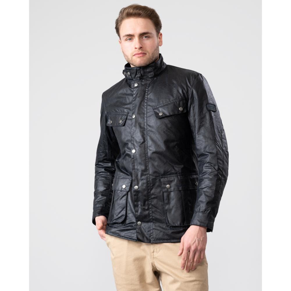 Barbour Cotton Duke Wax Jacket in Navy (Blue) for Men - Save 62% | Lyst