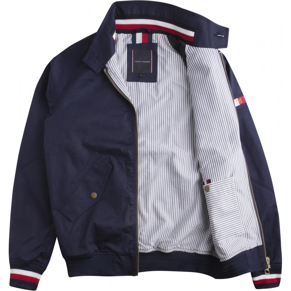 Tommy Hilfiger Cotton Icon Harrington Jacket in Blue for Men - Lyst