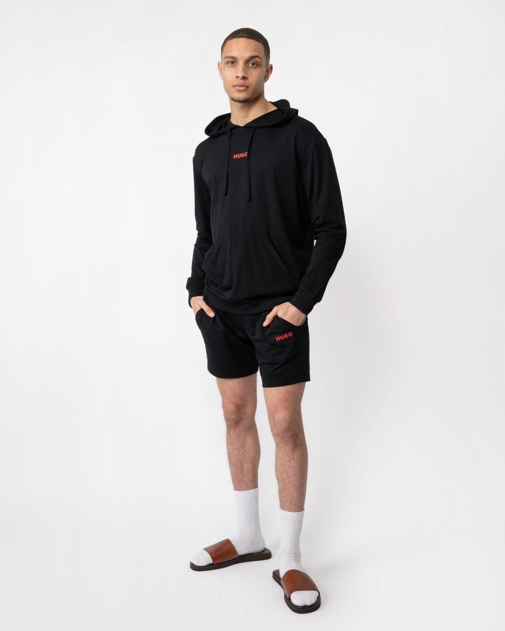 HUGO Linked Loungewear Hoodie in Black for Men Lyst UK