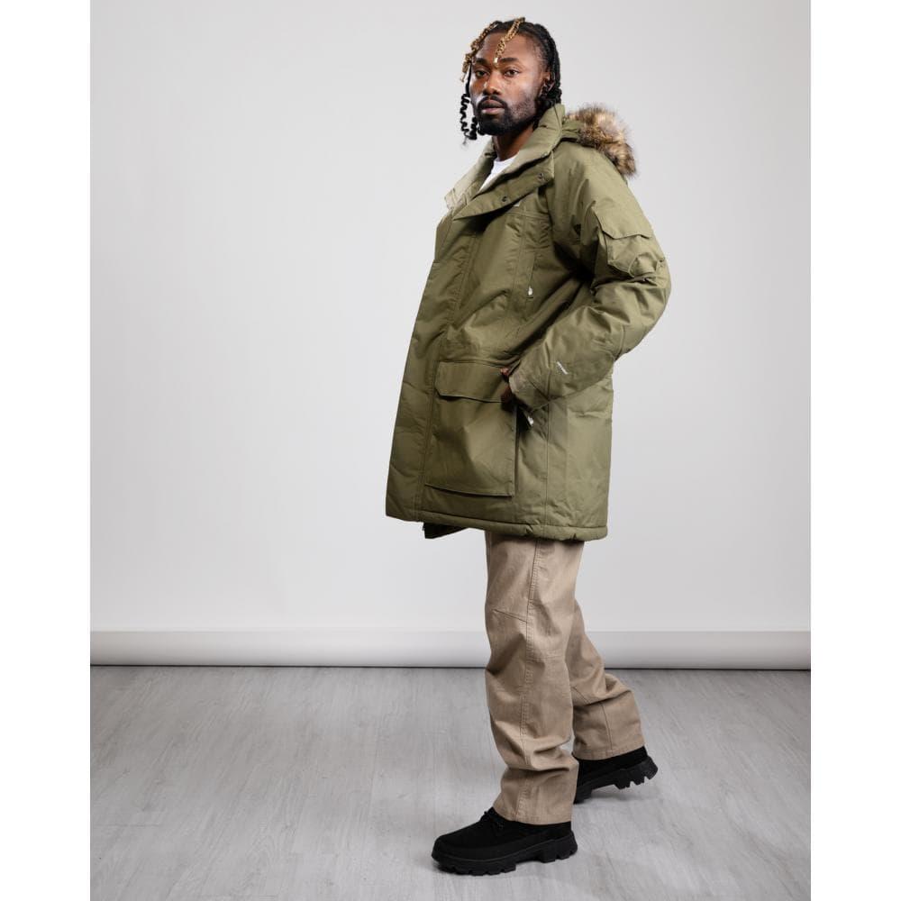 the north face green mcmurdo coated parka