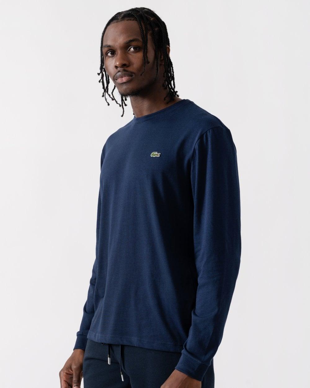 Lacoste long sleeve t shirt white online