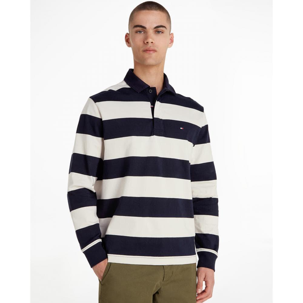 Tommy Hilfiger New Prep Stripe Rugby Long Sleeve Polo in Blue for Men |  Lyst Canada