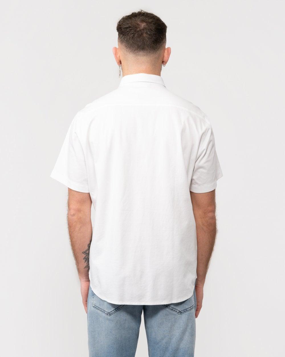 BOSS Boss Orange B Motion S Short Sleeve Shirt in White for Men Lyst