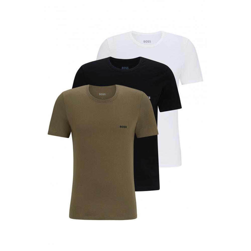 BOSS by HUGO BOSS Classic 3-pack Cotton-jersey T-shirts With Logos in ...