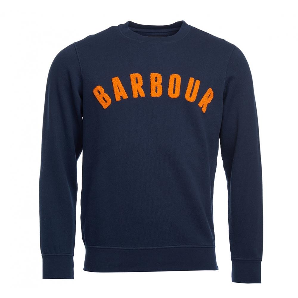 barbour prep logo crew neck sweatshirt