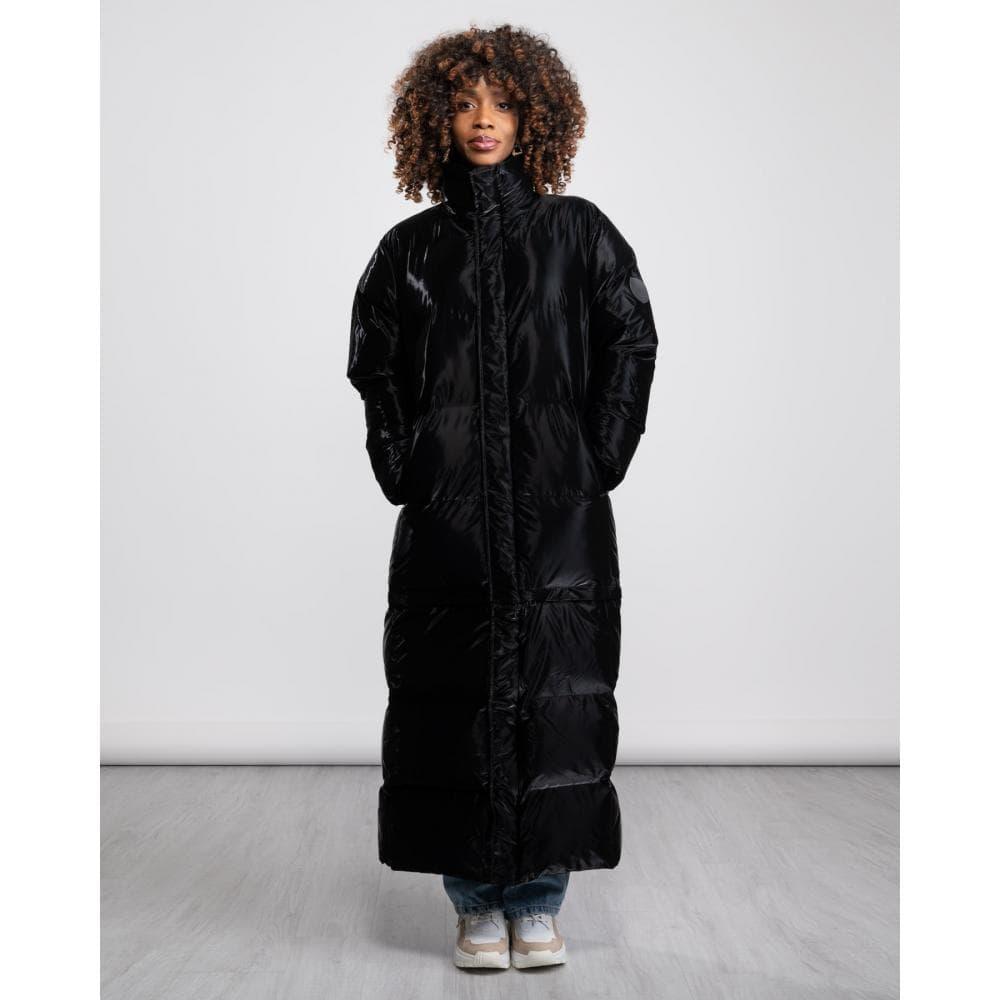 Rains Unisex Extra Long Puffer Coat in Black | Lyst