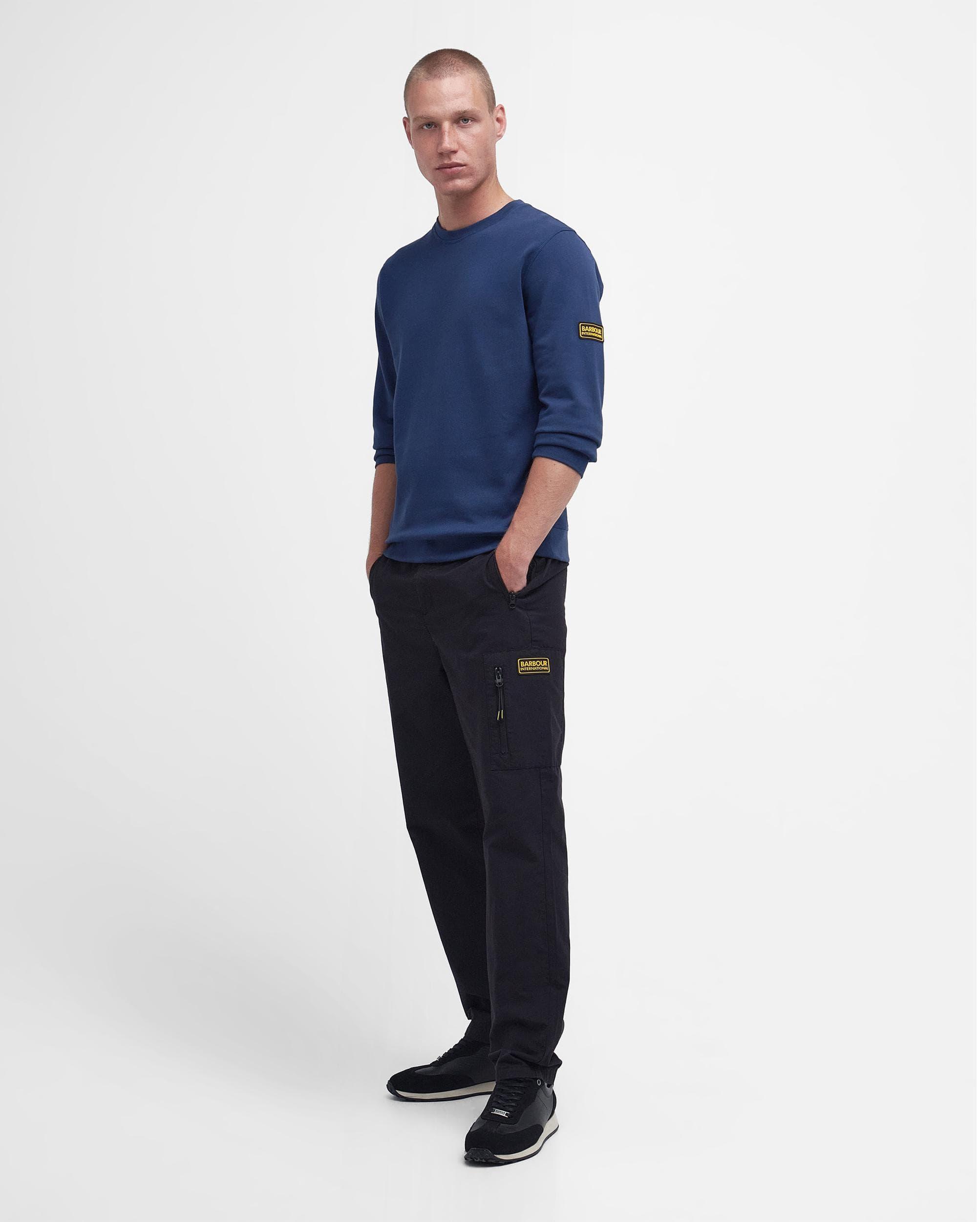 Barbour Racer Badge Sweatshirt in Blue for Men Lyst