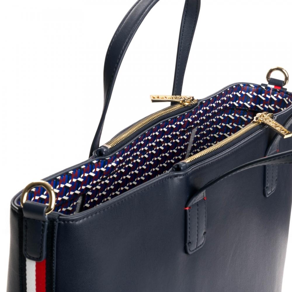 Tommy Hilfiger Iconic Tommy Satchel in Blue - Lyst