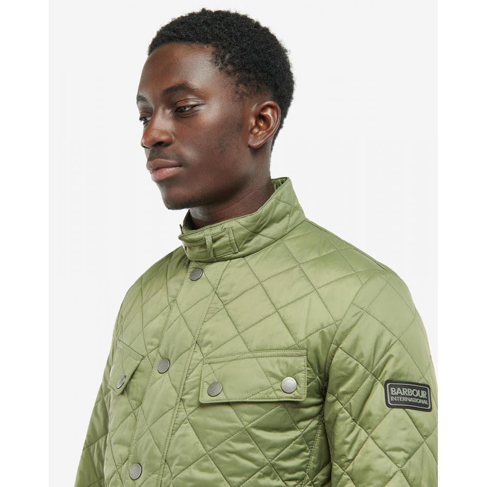 Barbour Tourer Ariel Quilted Jacket in Green for Men | Lyst