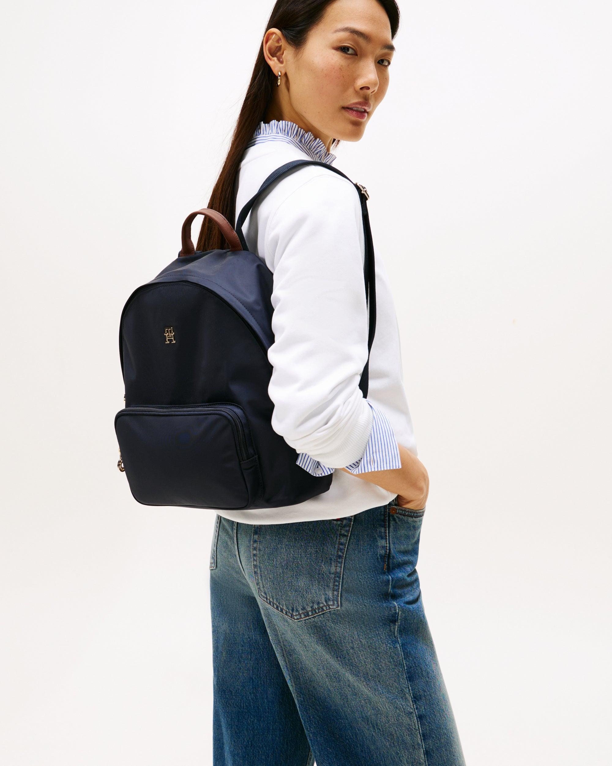 Green Backpack Tommy Hilfiger Urban Rucksack Buy Tommy Hilfiger Unisex  Black Green Brand Logo Tropical