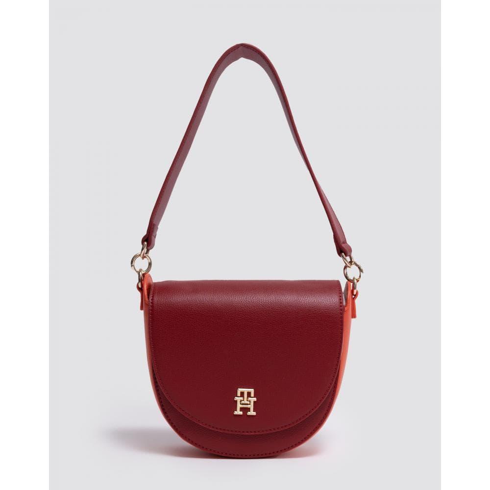 Tommy Hilfiger Tommy Life Colour Pannel Saddle Bag in Red | Lyst