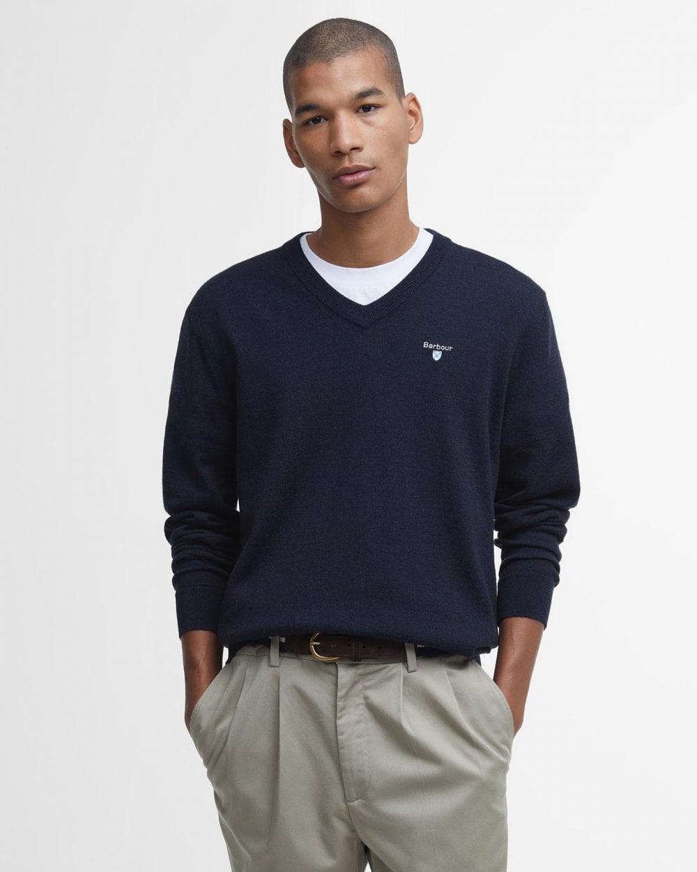 Barbour v neck sweater hotsell