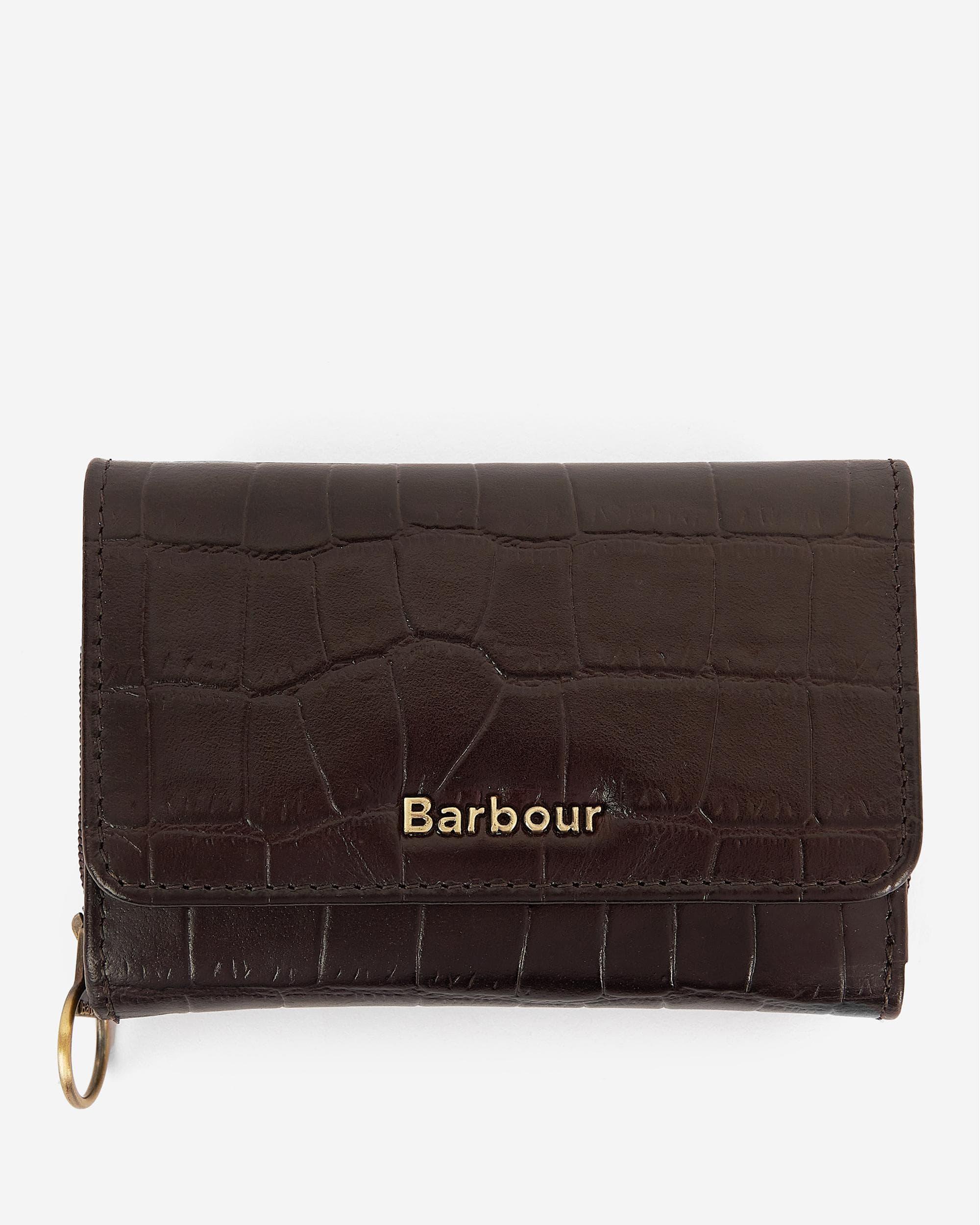Barbour Leather French Purse Cherry in Brown Lyst
