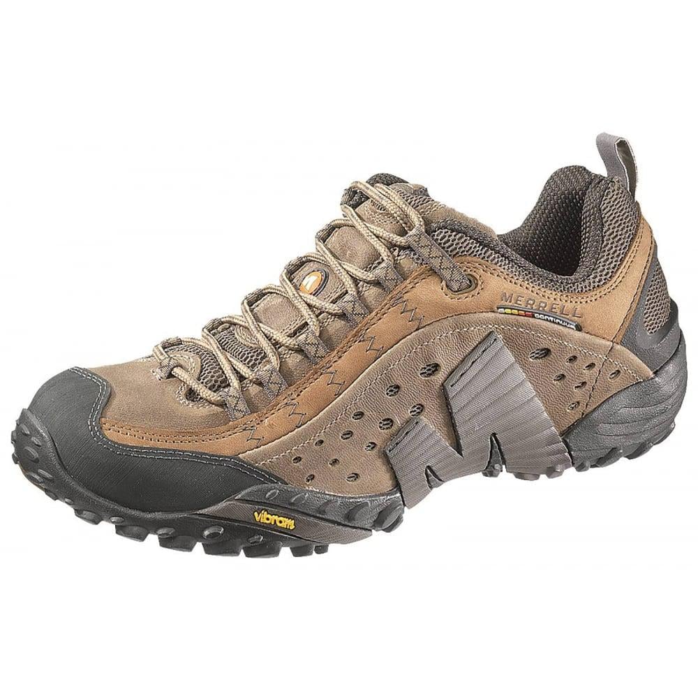 Merrell Leather Intercept Mens Hiking Shoe in Brown for Men -