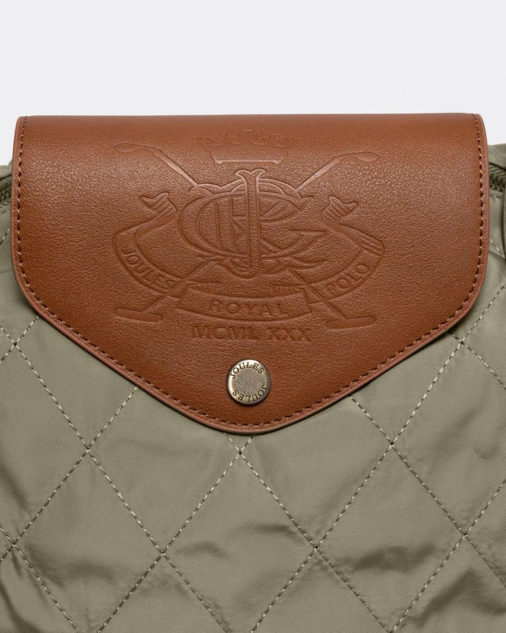 Joules Edie Medium Quilted Travel Bag in Gray Lyst