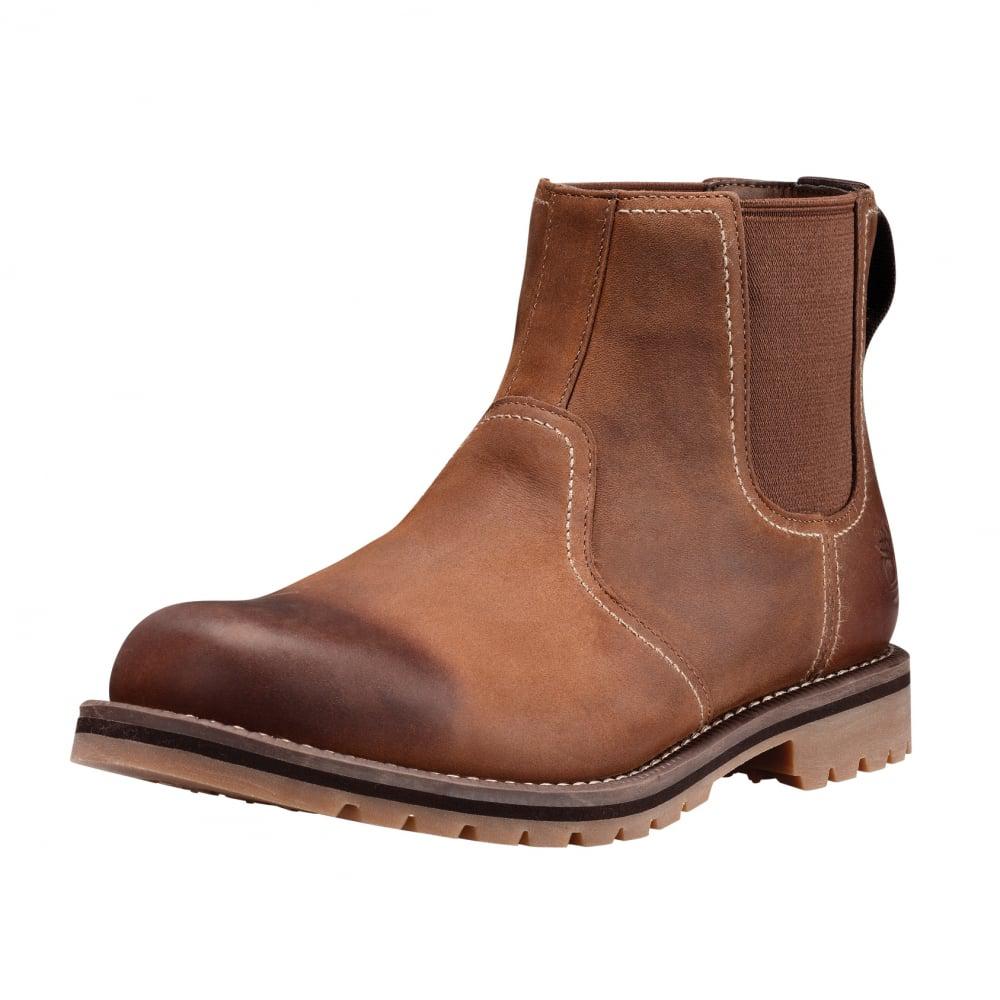 Timberland Leather Larchmont Mens Chelsea Boot in Brown for Men - Lyst