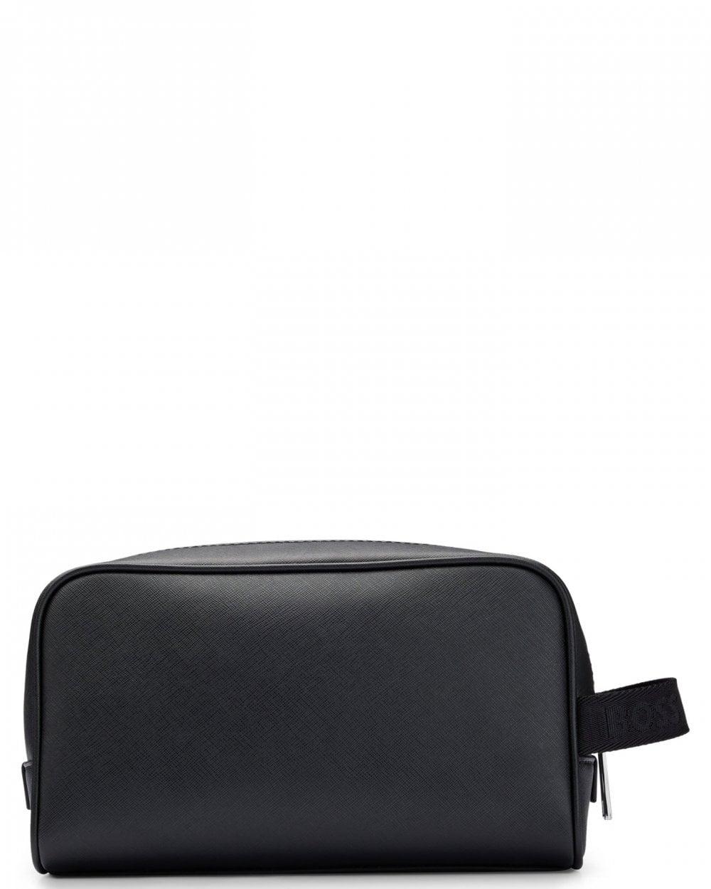 BOSS by HUGO BOSS Zair Structured-fabric Washbag With Monogram Print in  Black for Men | Lyst