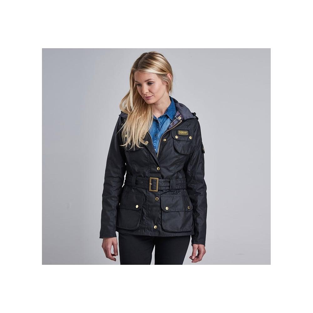 women's barbour international waxed jacket