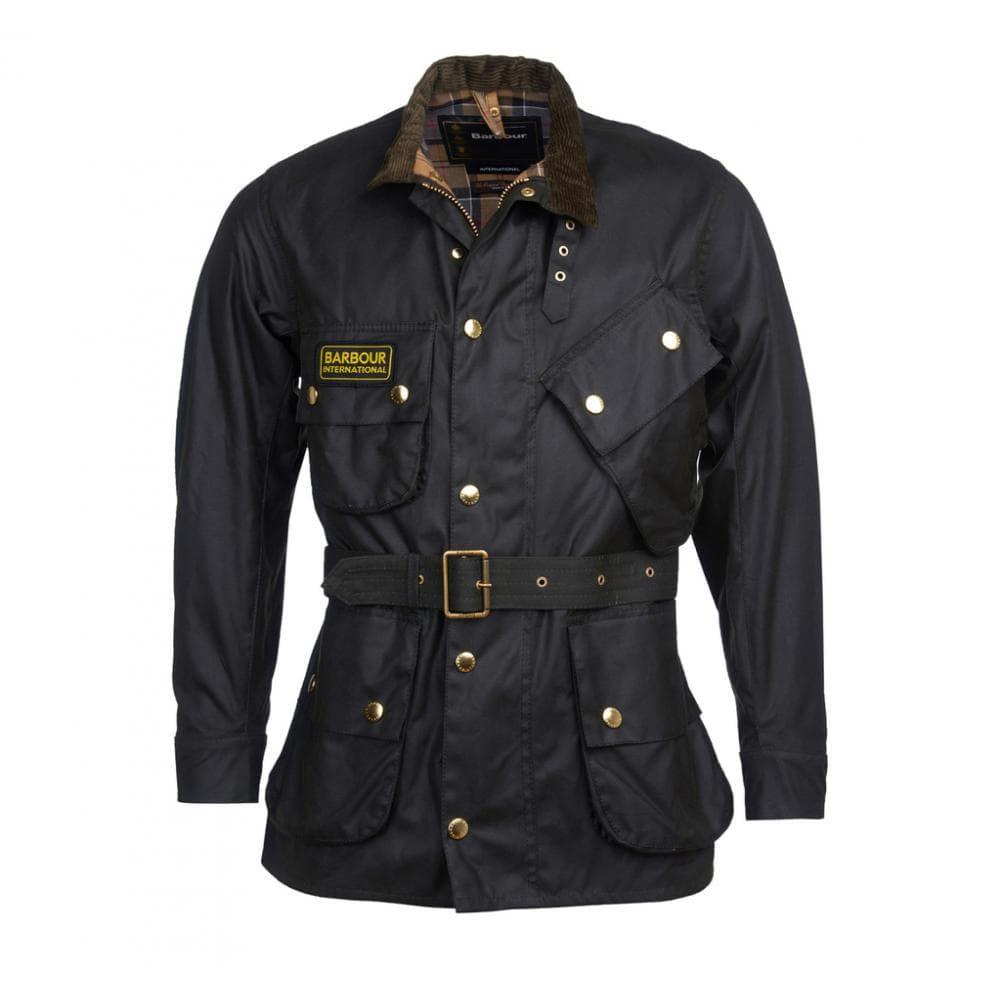 barbour international mens wax jacket