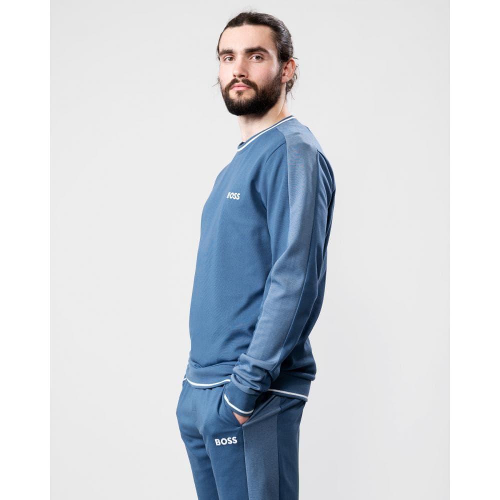 Boss velour deals crew neck sweatshirt