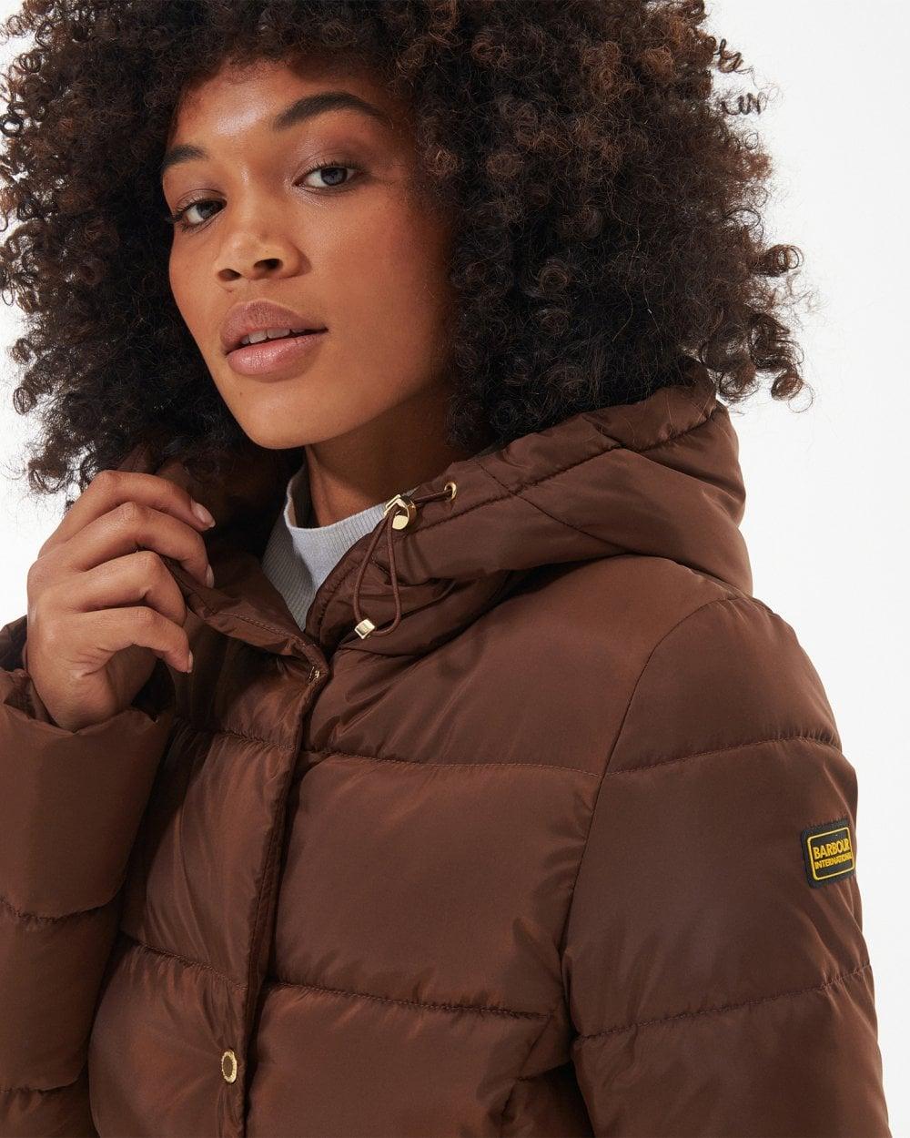 Barbour long cheap puffer jacket