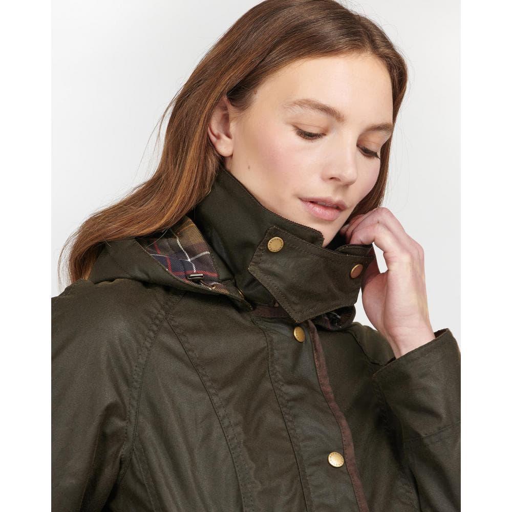 Barbour Bower Wax Jacket in Olive (Green) | Lyst