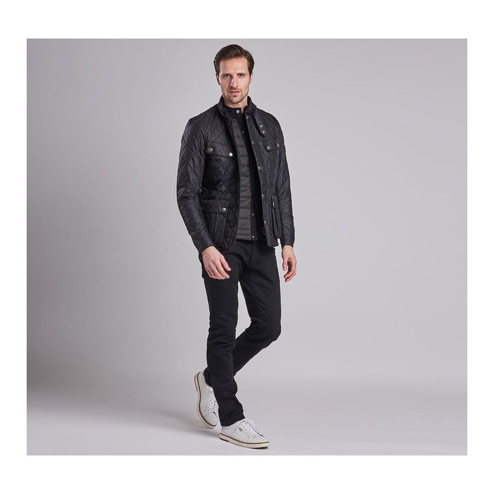 Barbour Cotton Ariel Quilt Jacket in Black for Men - Lyst