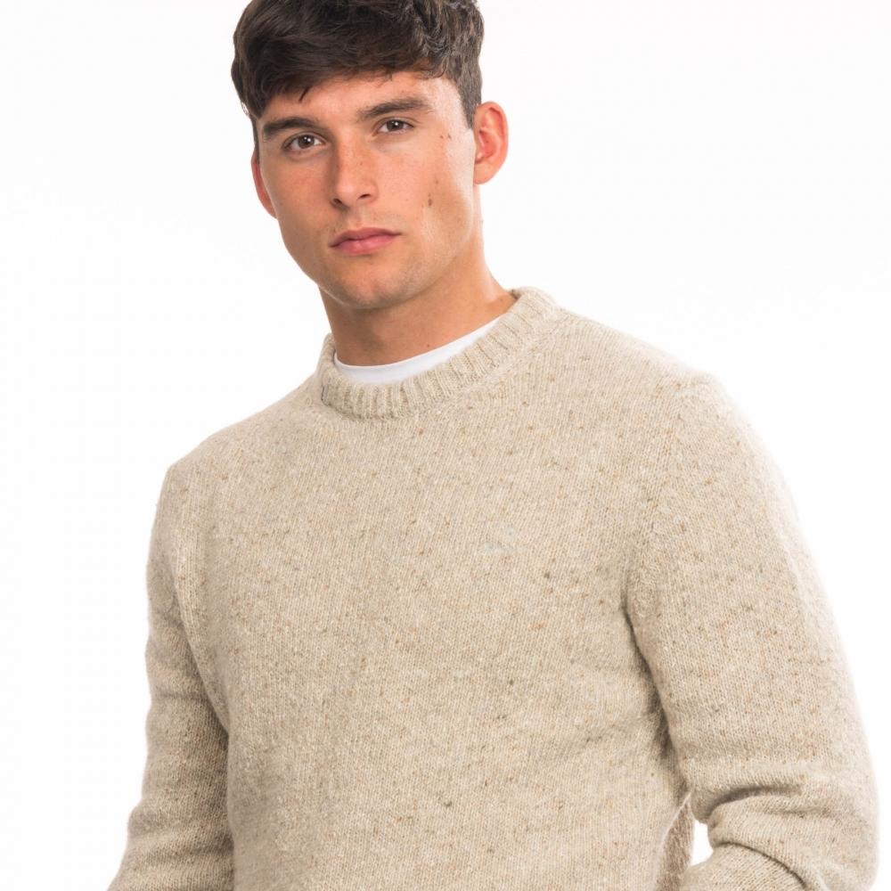 gant neps knit crew sweater