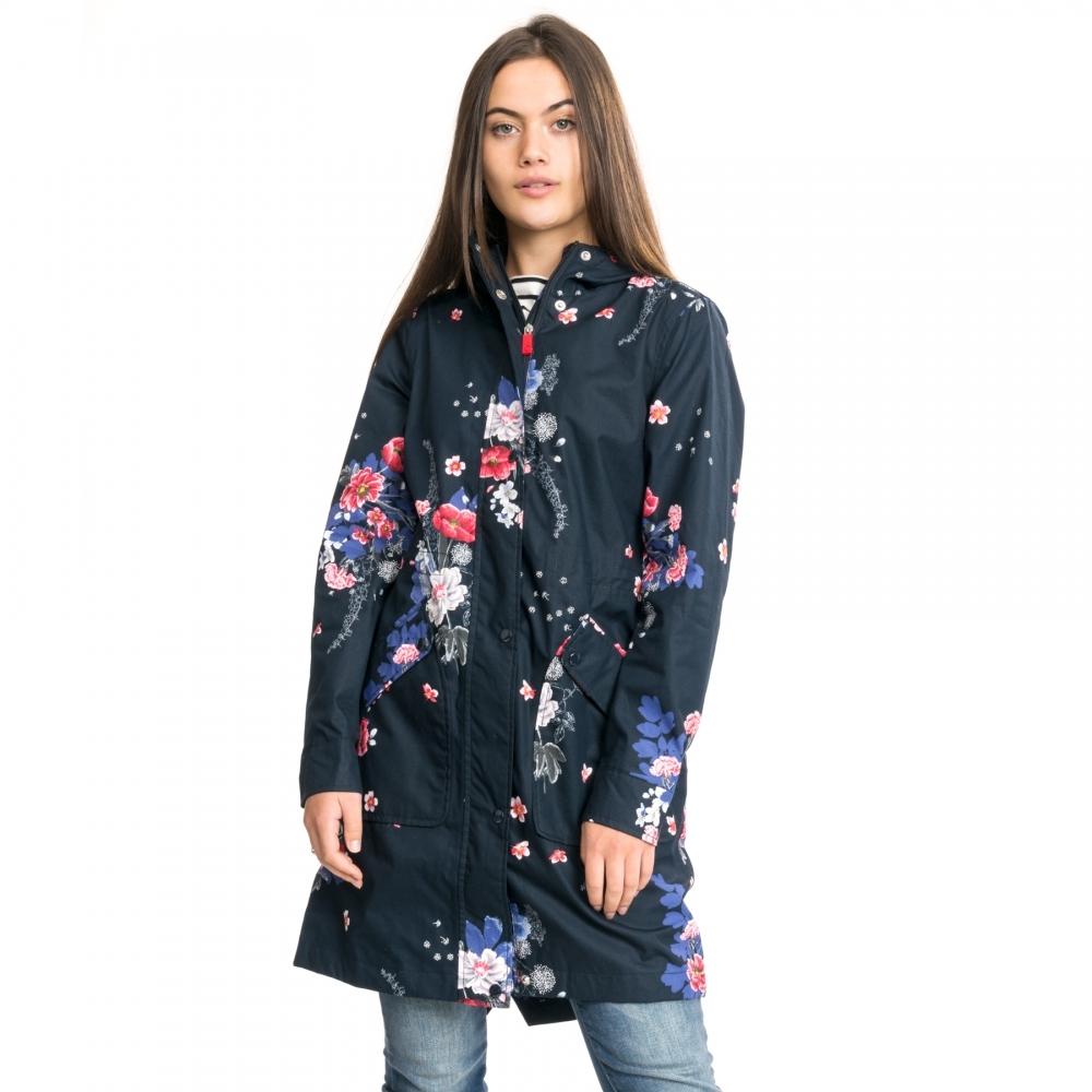Joules Womens Raine Waterproof Jacket in NAVY FLORAL
