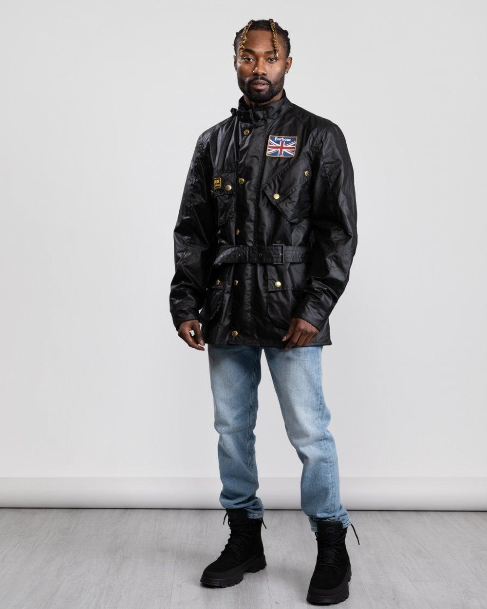 Barbour international mens union best sale jack wax jacket black mwx0068bk91