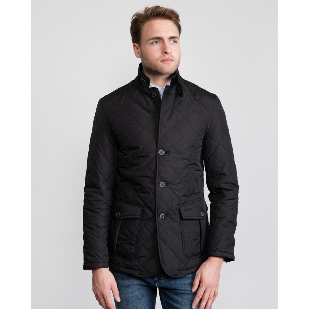 Barbour Quilted Lutz Jacket in Black for Men | Lyst Canada