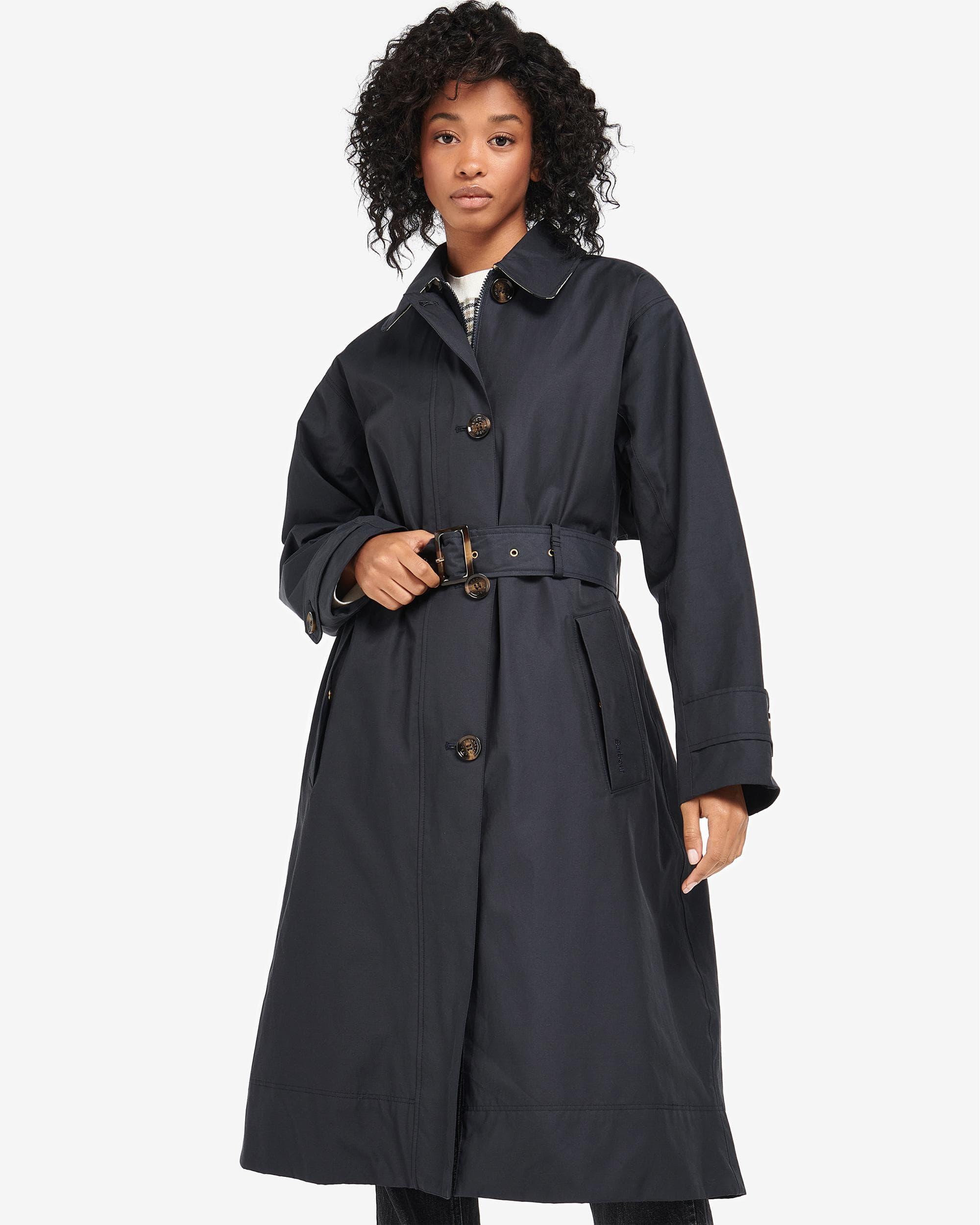 guarantee quality Barbour Women s Blue Somerland Trenchcoat