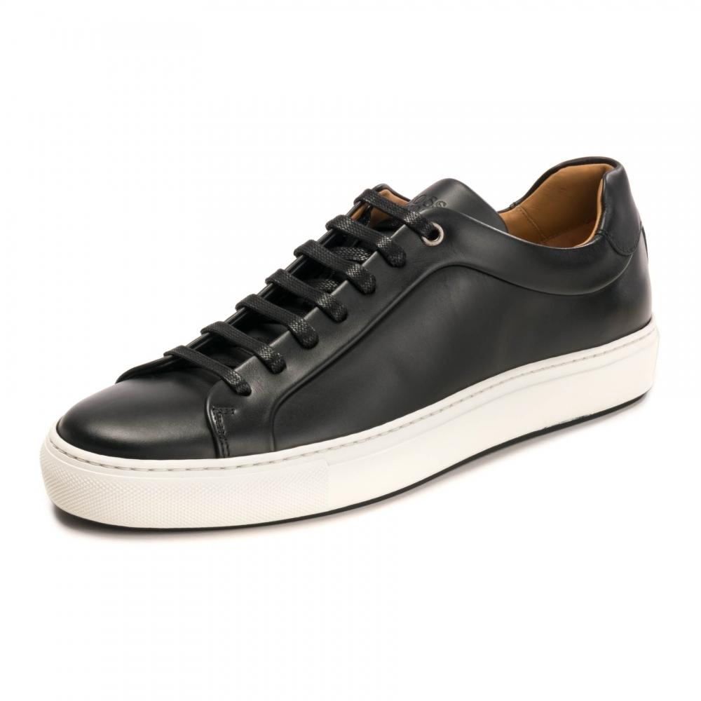 BOSS by HUGO BOSS Mirage Tenn B Leather Trainers in Black for Men | Lyst  Canada