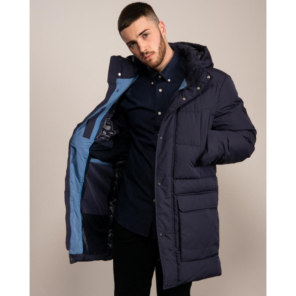 GANT D2. The Long Alta Down Jacket in Blue for Men | Lyst Canada